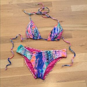 Luli Fama Multicolor Bikini Set
